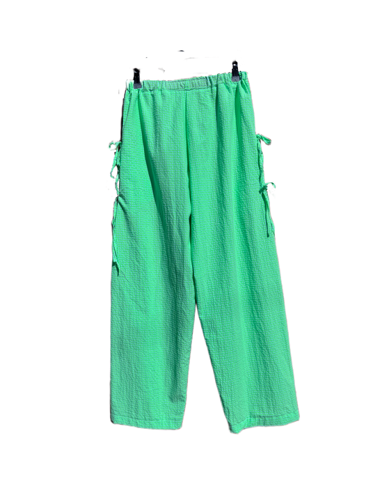 GREEN PYJAMA BOTTOMS