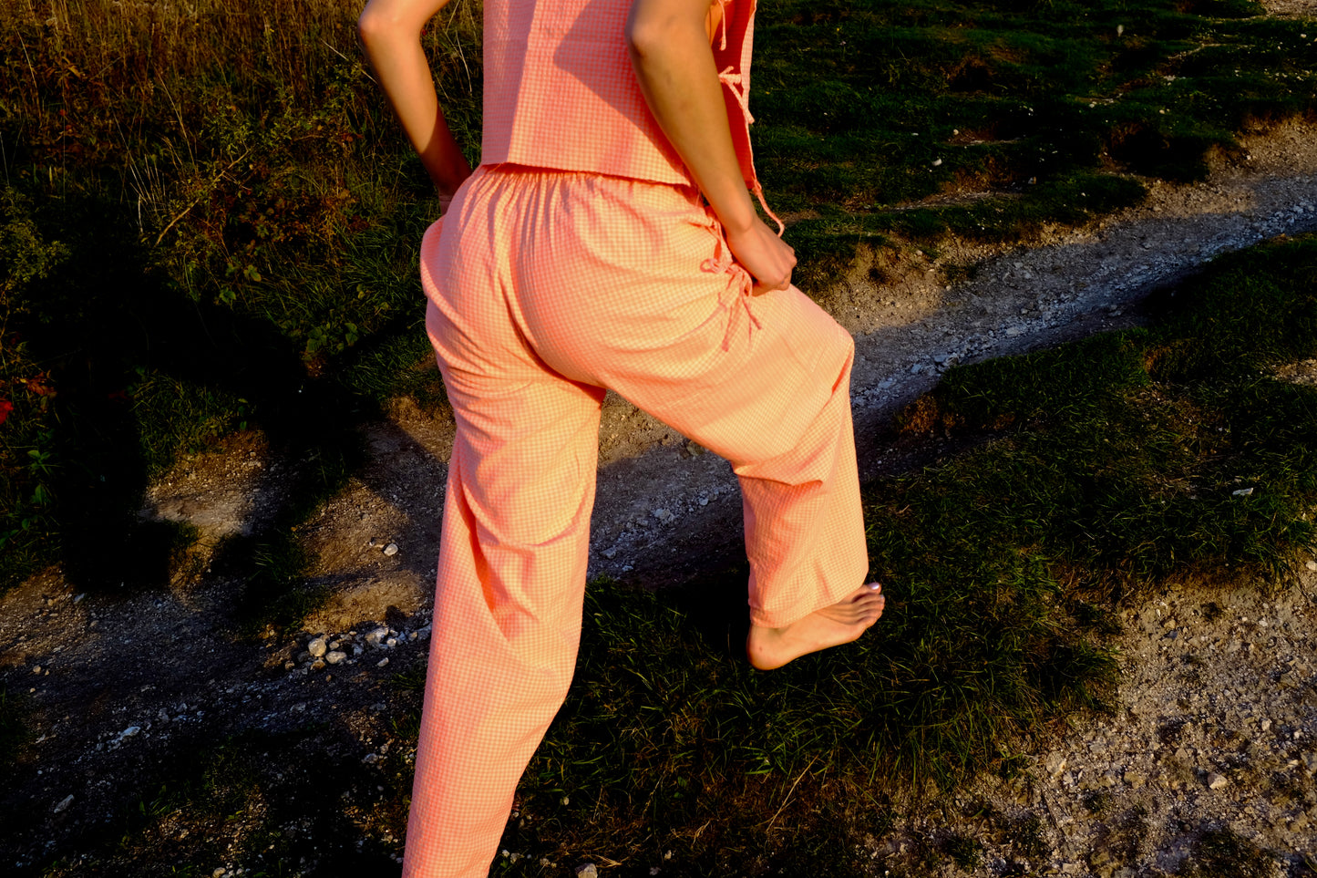 ORANGE PYJAMA SET