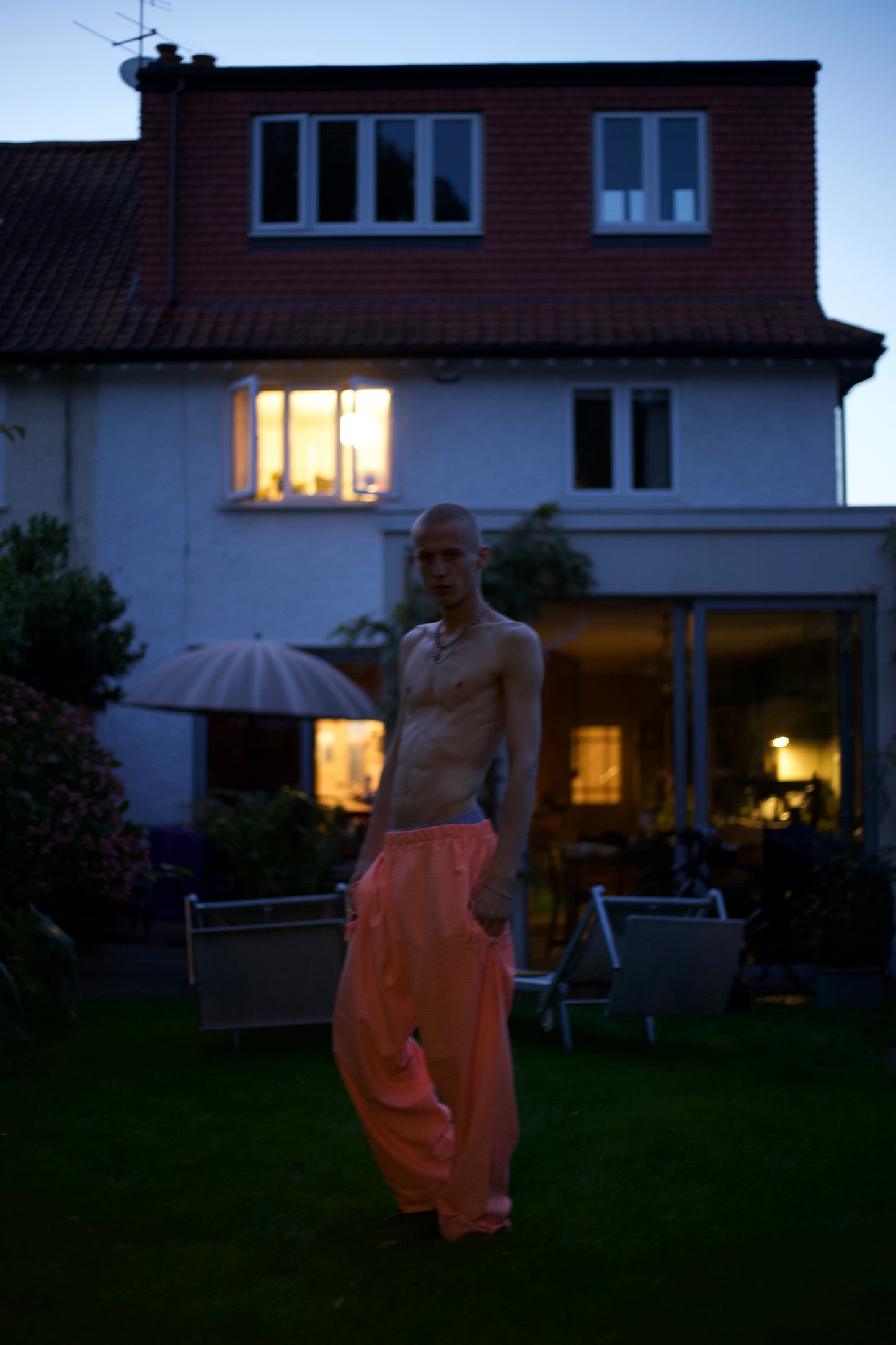 ORANGE PYJAMA BOTTOMS
