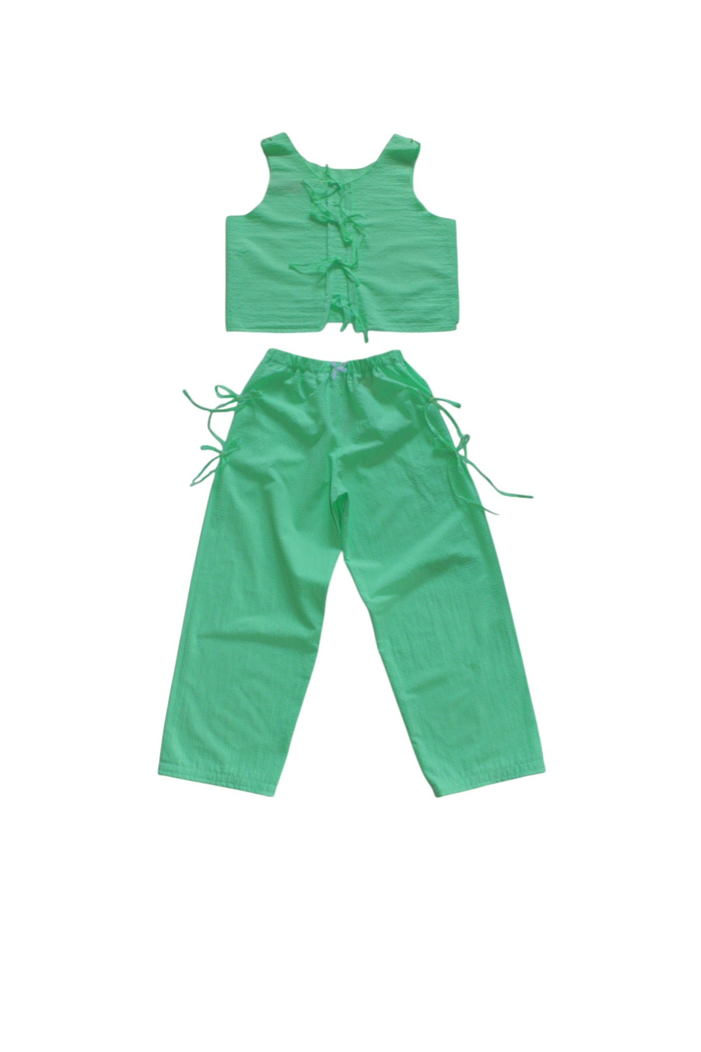 green pyjama set