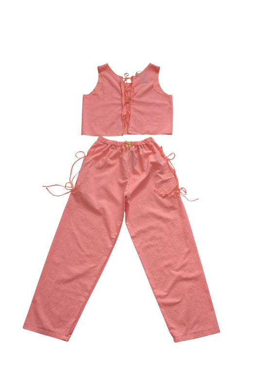 orange pyjama set